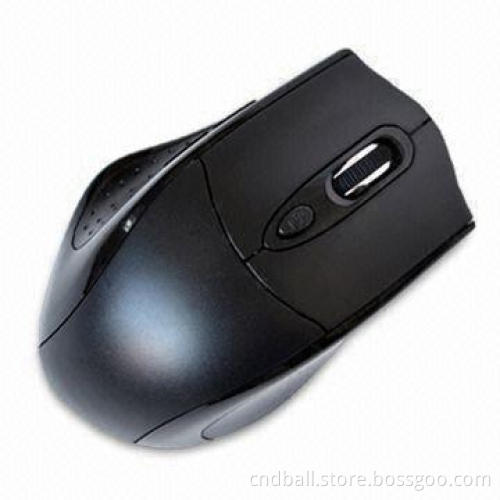 3D Optical Black Heart-shaped Mouse with 2.4GHz Frequency and One Year Warranty